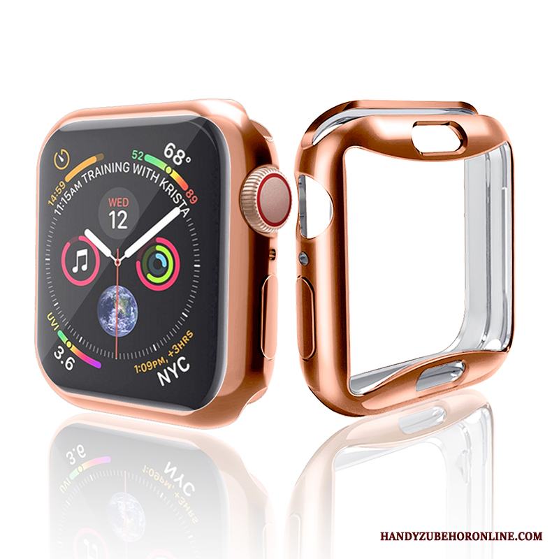 Apple Watch Series 4 Skal Tillbehör Skydd Plating All Inclusive Guld Fodral Trend