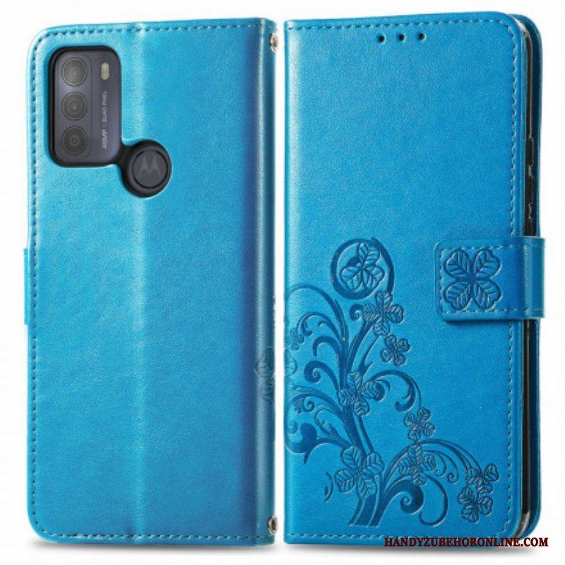 Fodral Moto G50 Asiatiska Blommor