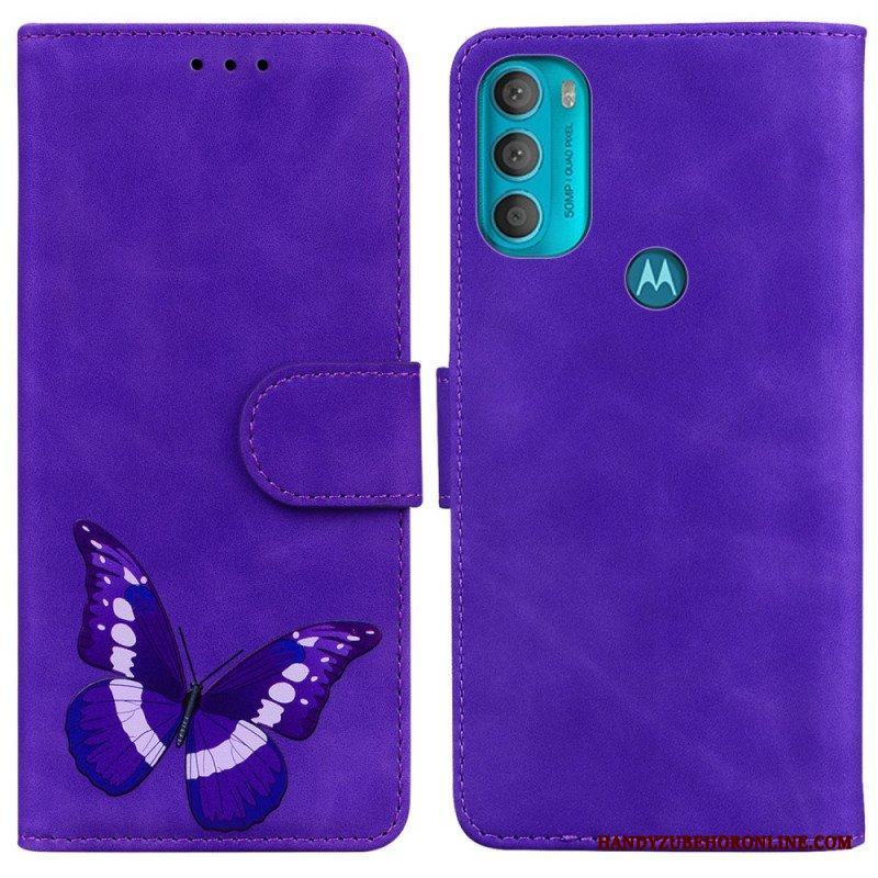 Fodral Moto G71 5G Skin-touch Butterfly