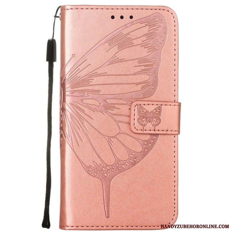 Fodral Samsung Galaxy S23 Plus 5G Med Kedjar Barock Strappy Butterfly