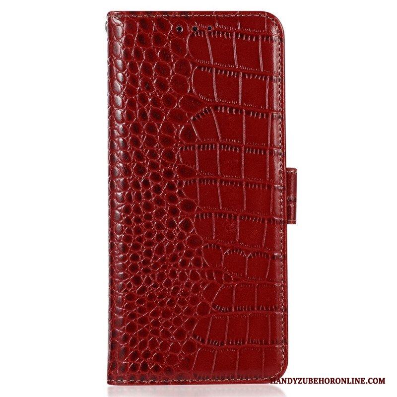 Fodral Samsung Galaxy S23 Ultra 5G Crocodile Style Rfid