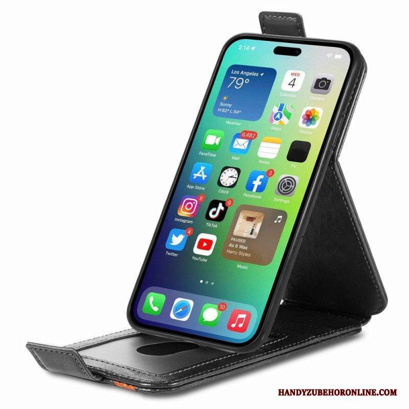 Fodral iPhone 14 Pro Folio-fodral Caseneo Vertikal Klaff