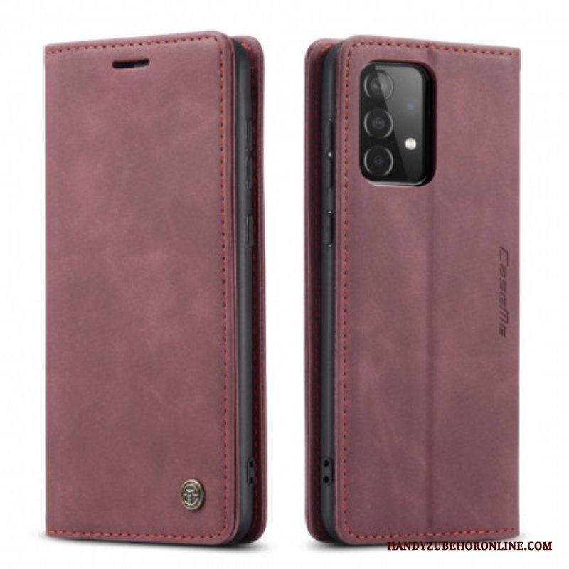 Folio-fodral Samsung Galaxy A52 4G / A52 5G / A52s 5G Läderfodral Caseme Konstläder