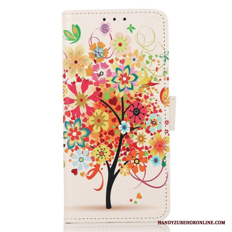 Folio-fodral Samsung Galaxy M53 5G Blommande Träd