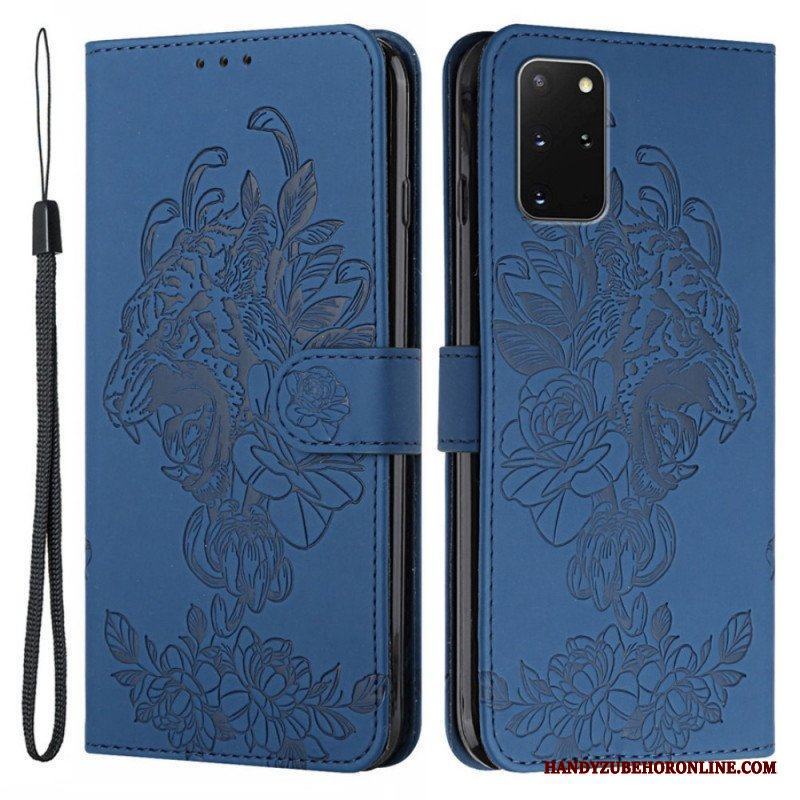 Folio-fodral Samsung Galaxy S20 Plus / S20 Plus 5G Med Kedjar Barock Strappy Tiger