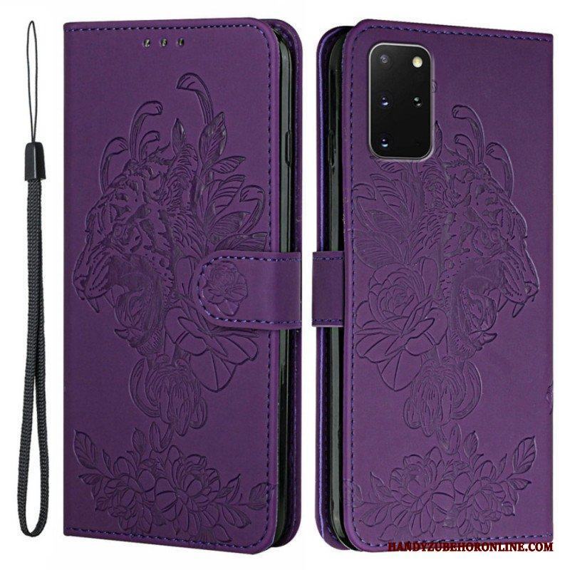 Folio-fodral Samsung Galaxy S20 Plus / S20 Plus 5G Med Kedjar Barock Strappy Tiger