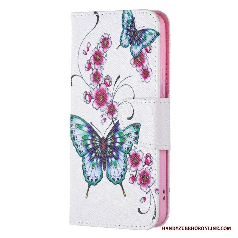 Folio-fodral Samsung Galaxy S22 5G Butterflies Kings