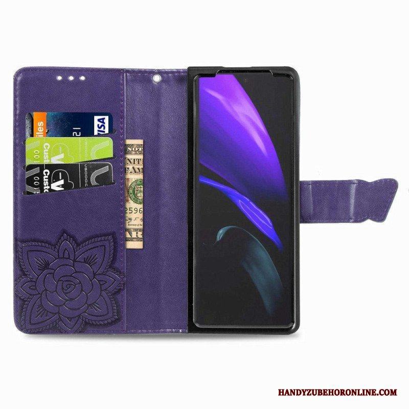 Folio-fodral Samsung Galaxy Z Fold 4 Jätte Fjäril