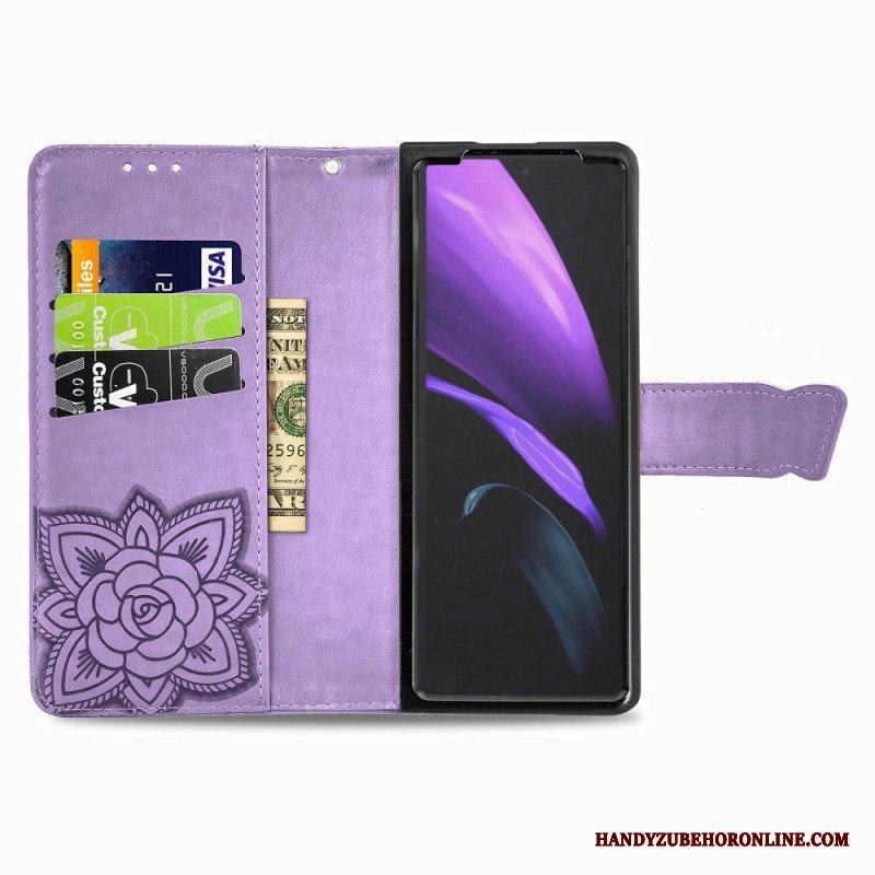 Folio-fodral Samsung Galaxy Z Fold 4 Jätte Fjäril