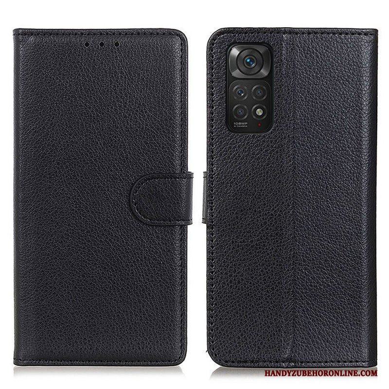 Folio-fodral Xiaomi Redmi Note 11 / 11S Traditionellt Litchi