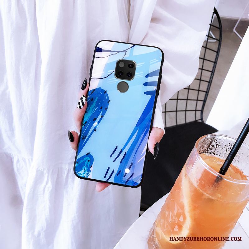 Huawei Mate 20 X Rosa Fallskydd Personlighet Kreativa Glas Fodral Skal Telefon