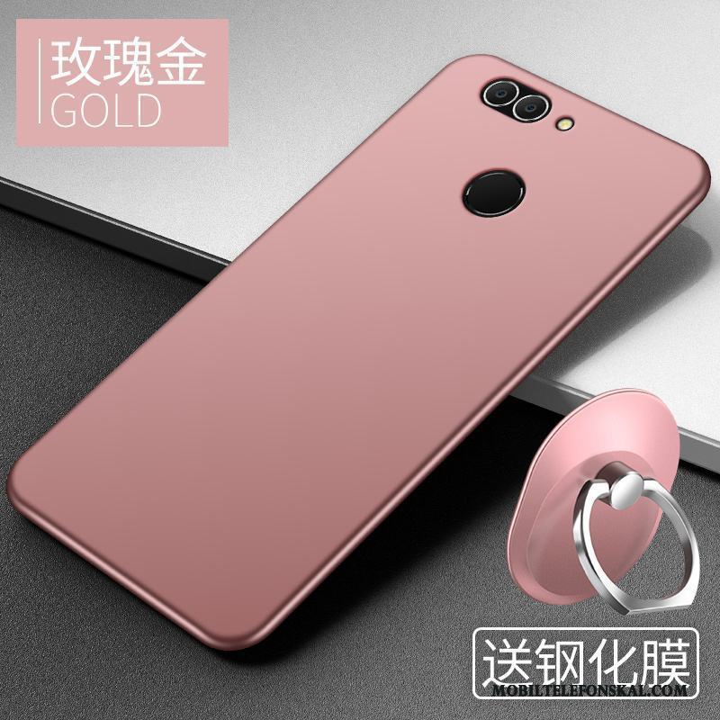 Huawei P Smart Skal Telefon Rosa Fallskydd Slim Mobil Telefon Nubuck Mjuk