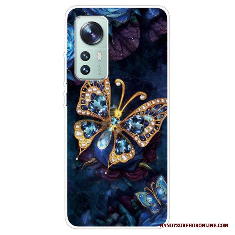 Mobilskal Xiaomi 12 / 12X Enchanted Butterfly Silikon