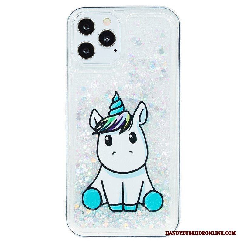 Mobilskal iPhone 15 Pro Max Unicorn Glitter