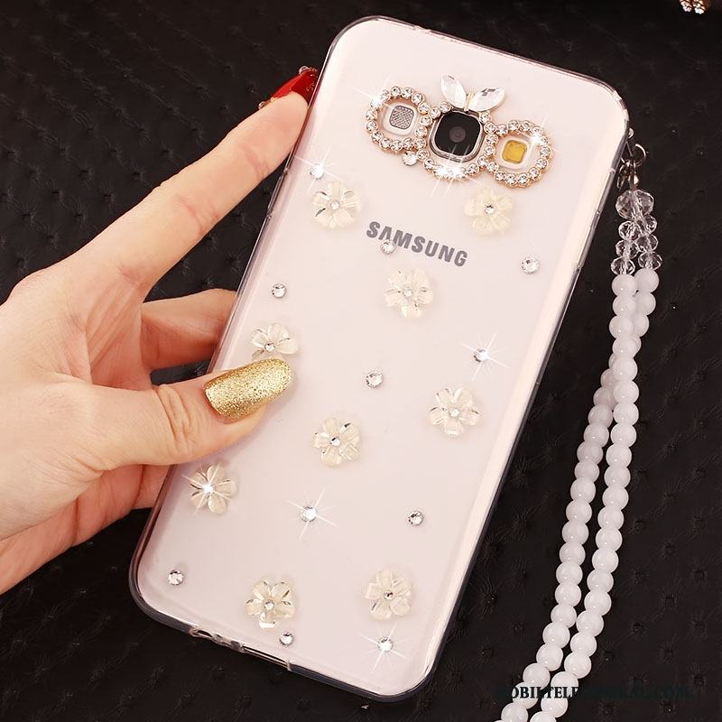 Samsung Galaxy J5 2015 Fodral Fallskydd Stjärna Skal Mjuk Strass Silikon