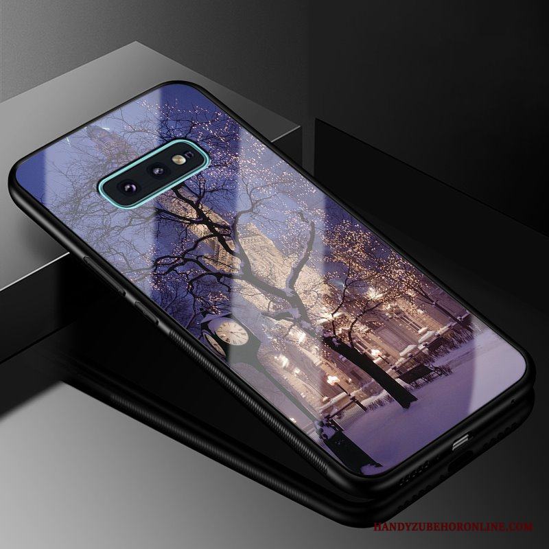 Samsung Galaxy S10e Skal Europa Skydd Mobil Telefon Stjärna Vind Svart Fodral