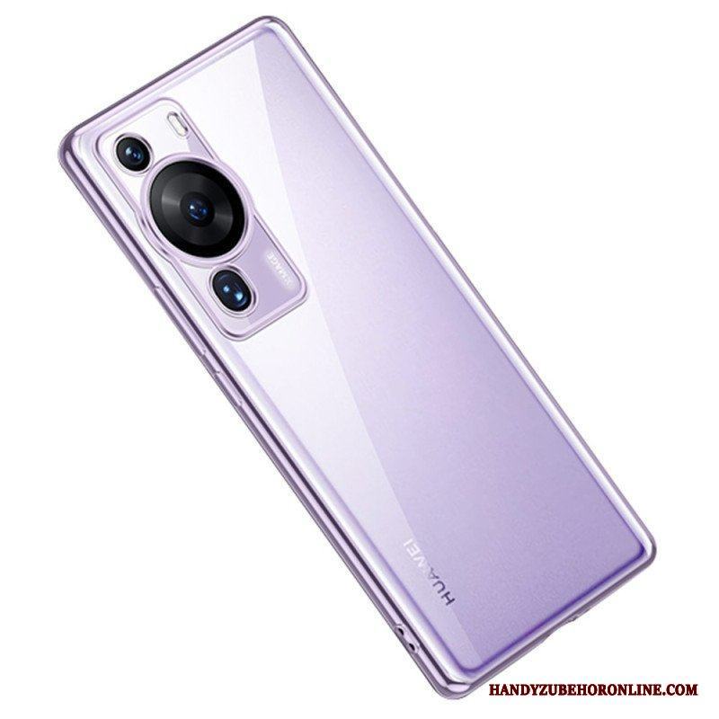 Skal Huawei P60 Pro Transparent Metal Style Kanter Sulada