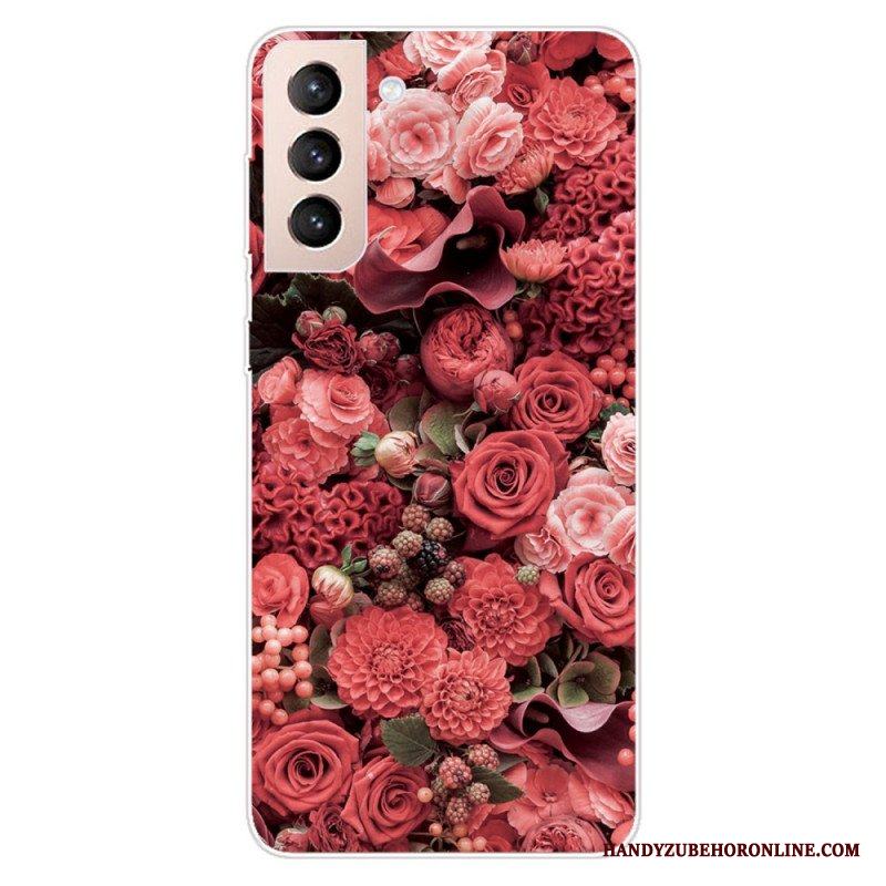 Skal Samsung Galaxy S22 5G Rosa Blommor