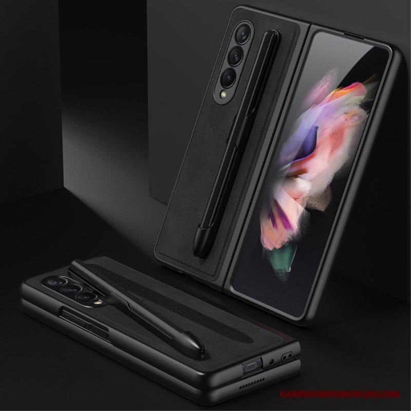 Skal Samsung Galaxy Z Fold 3 5G Stylushållare I Lädereffekt Gkk