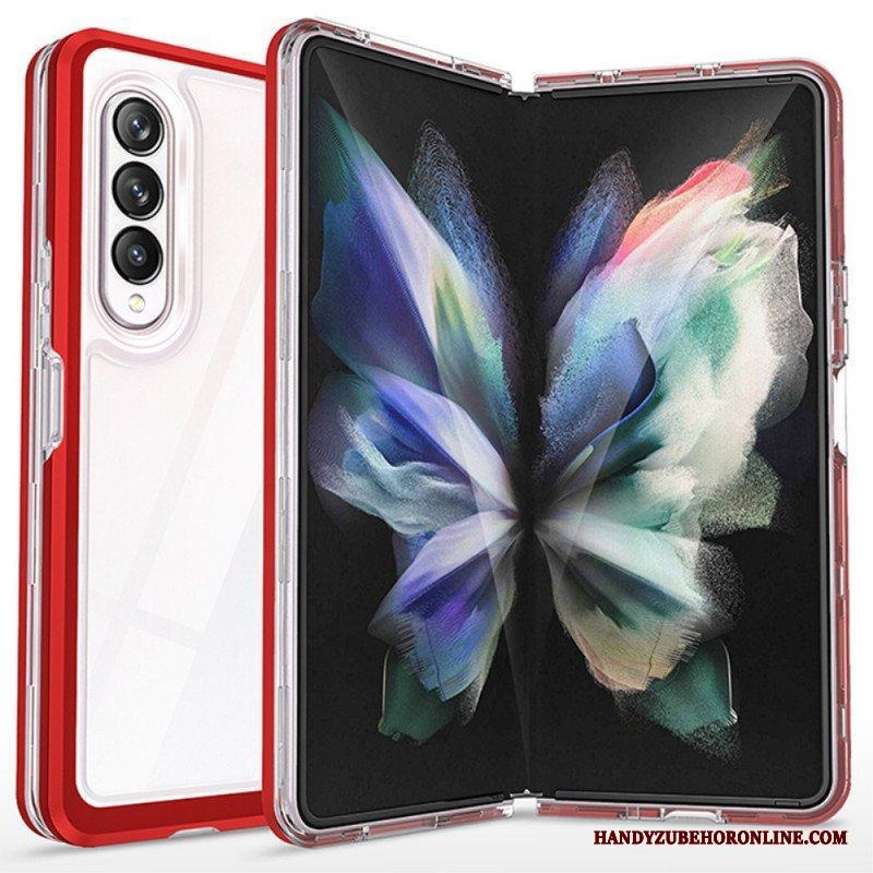 Skal Samsung Galaxy Z Fold 3 5G Transparenta Hybridfärgade Kanter