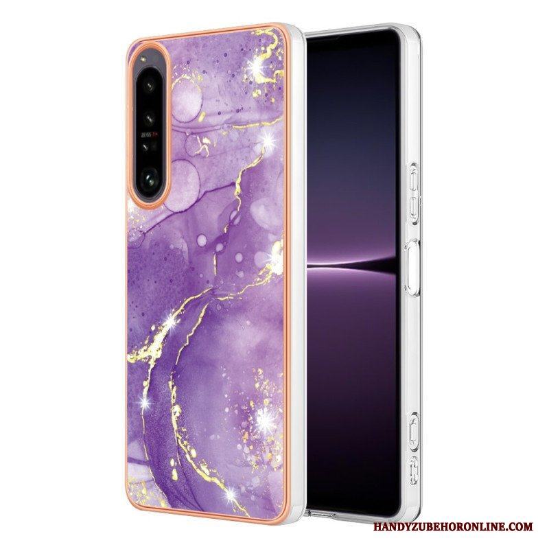 Skal Sony Xperia 1 IV Färgad Marmor