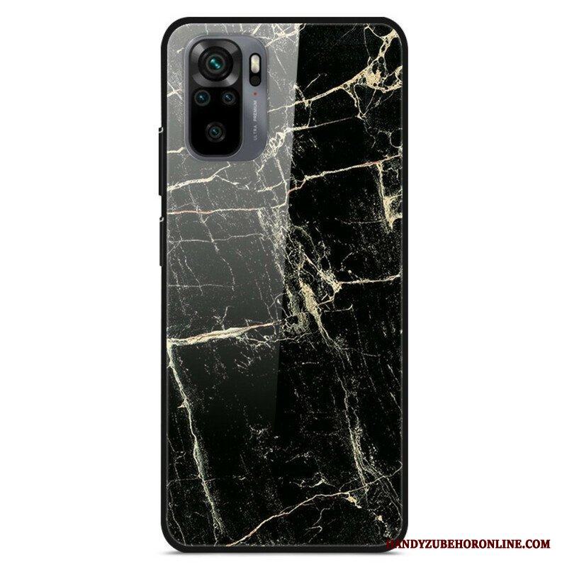 Skal Xiaomi Redmi Note 10 / 10S Supreme Marble Härdat Glas