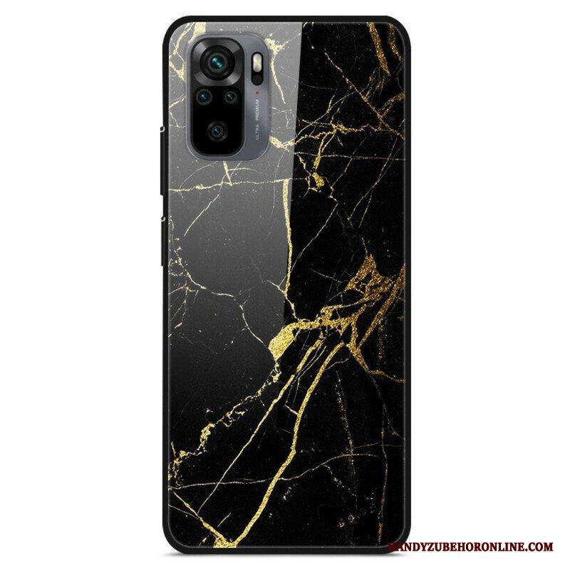 Skal Xiaomi Redmi Note 10 / 10S Supreme Marble Härdat Glas