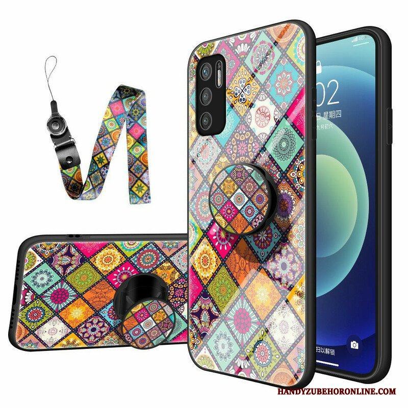 Skal Xiaomi Redmi Note 10 5G Patchwork Magnetisk Hållare