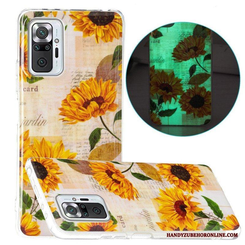 Skal Xiaomi Redmi Note 10 Pro Fluorescerande Flower Series