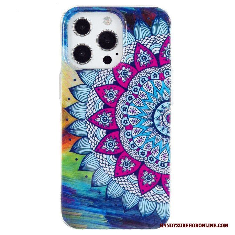 Skal iPhone 15 Pro Max Fluorescerande Mandala