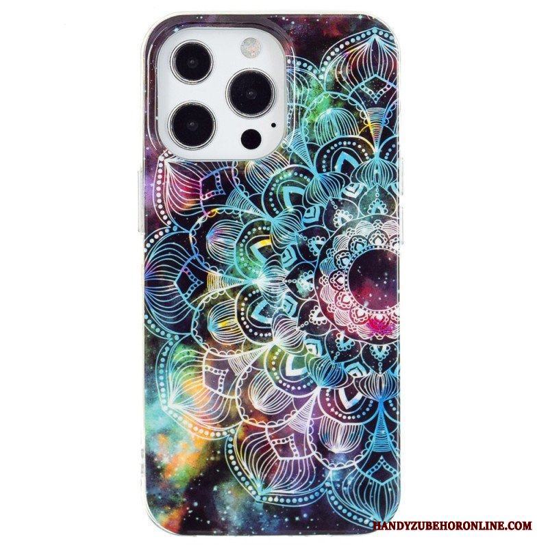 Skal iPhone 15 Pro Max Fluorescerande Mandala