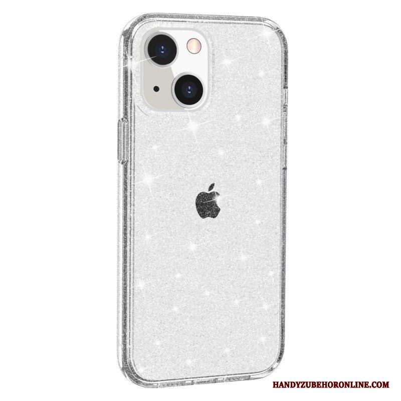 Skal iPhone 15 Transparent Glitter