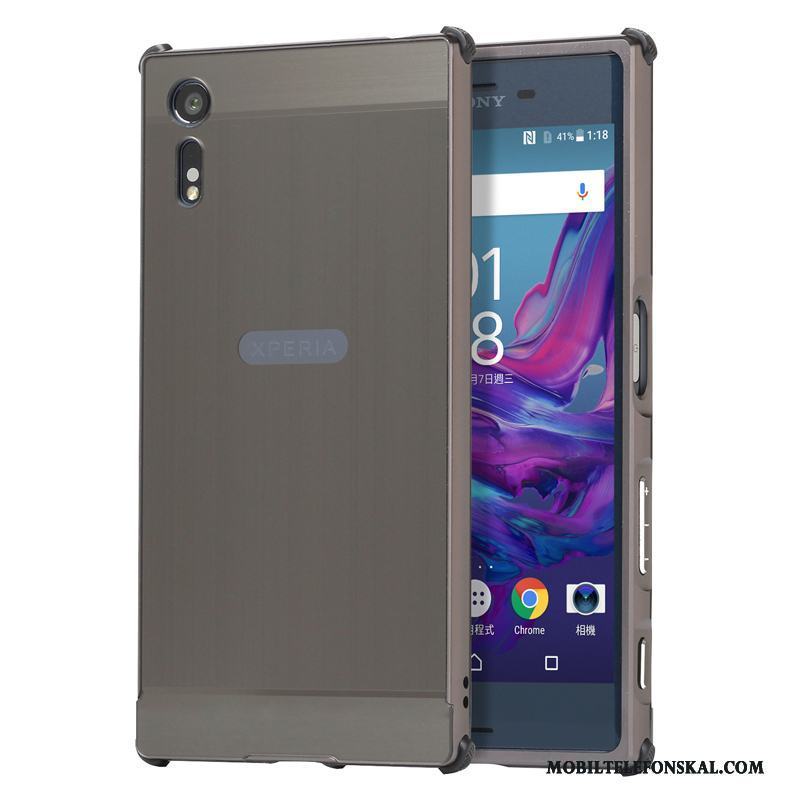 Sony Xperia Xz Skal Fodral Skydd Frame Metall Fallskydd Silver Trend