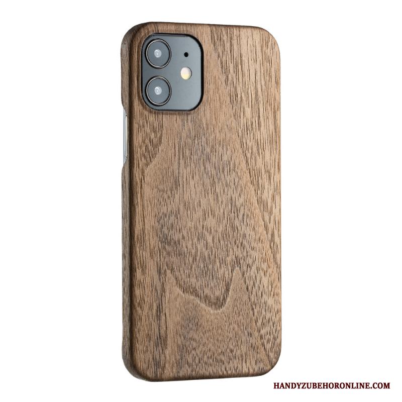 iPhone 12 Mini Kaki Fodral Slim Till Fallskydd Skal Telefon Wood