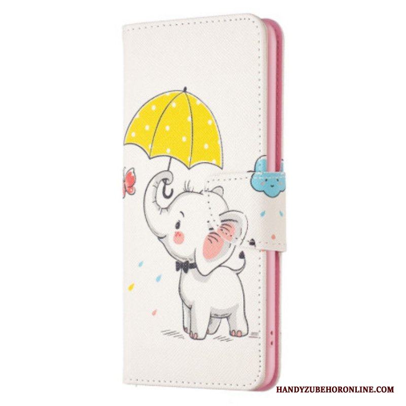 Folio-fodral Samsung Galaxy S23 5G Baby Elefant